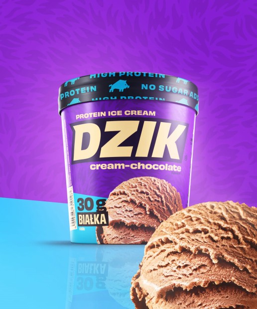 LODY PROTEINOWE ŚMIETANKOWO - CZEKOLADOWE DZIK®