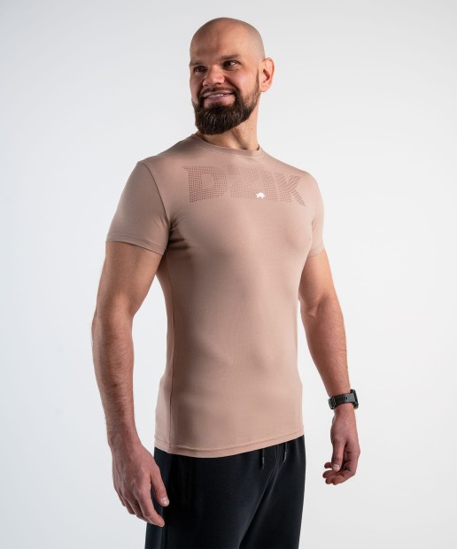 KOSZULKA SLIM BEŻOWA DOTS DZIK® 