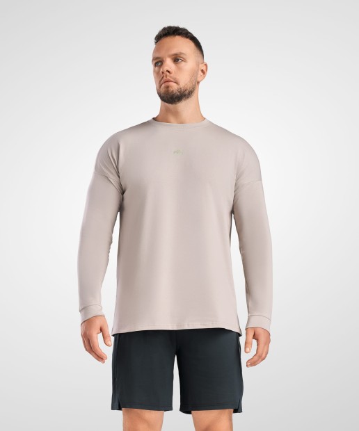 LONGSLEEVE OVERSIZE BEŻ DZIK® 