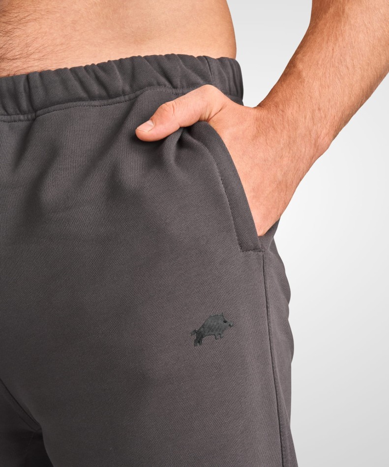 spodnie-dresowe-oversize-szare-grafit-wk-dzik-zdjecie-przod-kieszen-i-logo