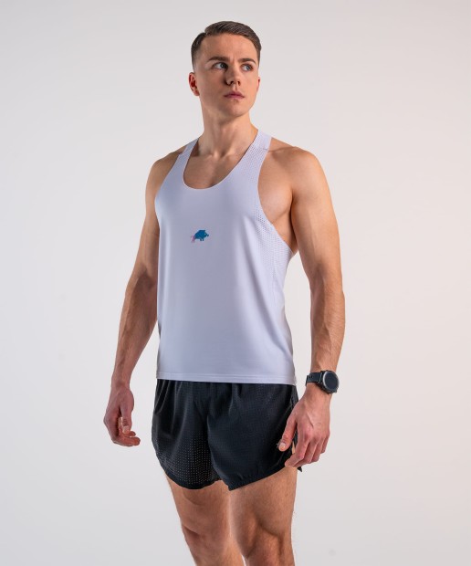 Tank Top Męski Biały DZIK® PRO Run