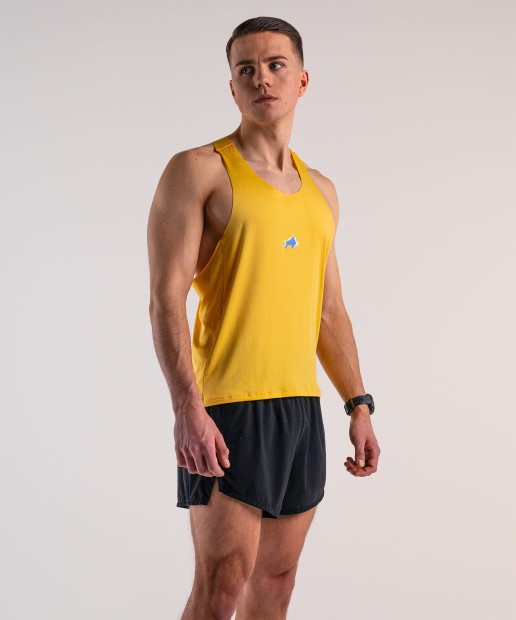 Tank Top Męski Żółty DZIK® PRO Run