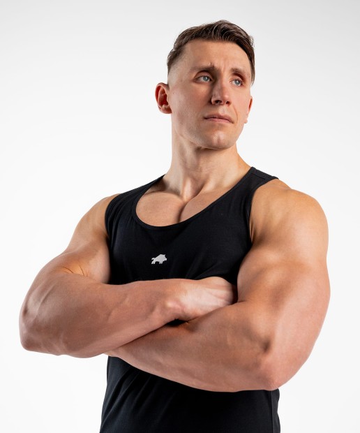 TANK TOP SLIM CZARNY DZIK® BASIC