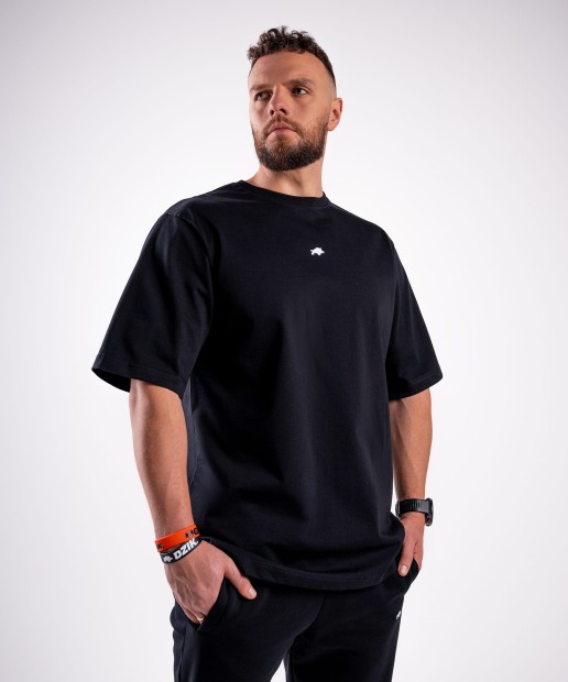 KOSZULKA OVERSIZE CZARNA DZIK® BASIC 