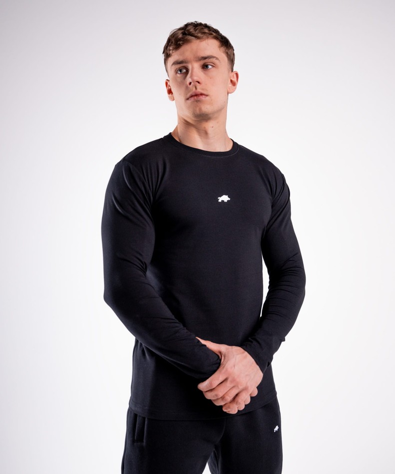 koszulka-longsleeve-slim-czarny-wk-dzik-basic-zdjecie-front