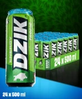 DZIK® ENERGY TROPIC - 500 ML x 24 szt. - grafika zestaw przód