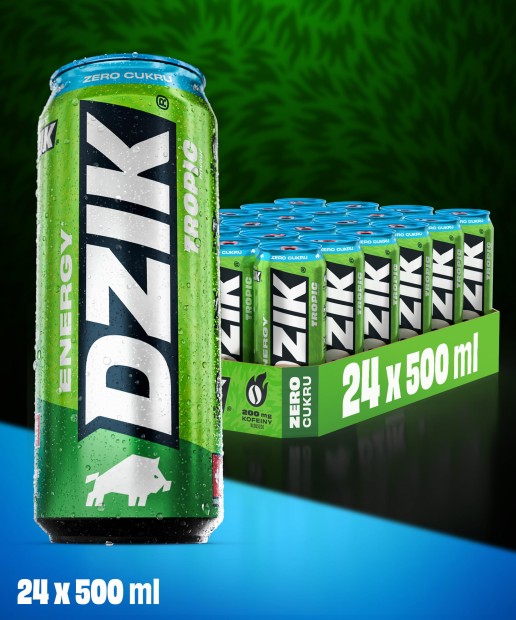 DZIK® Energy Tropic 500 ml - 24 Sztuki