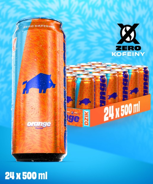 DZIK® ZERO ORANGE - 500 ML x 24 SZT.