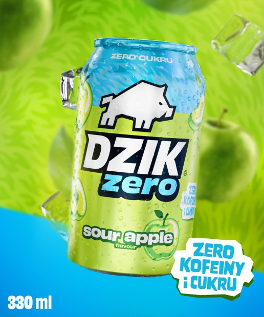  DZIK® ZERO SOUR APPLE - 330 ML