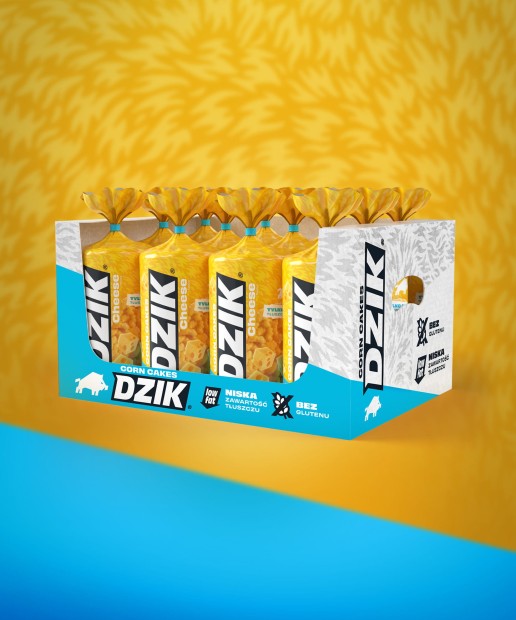 WAFLE KUKURYDZIANE SEROWE DZIK®  - 12 SZT.