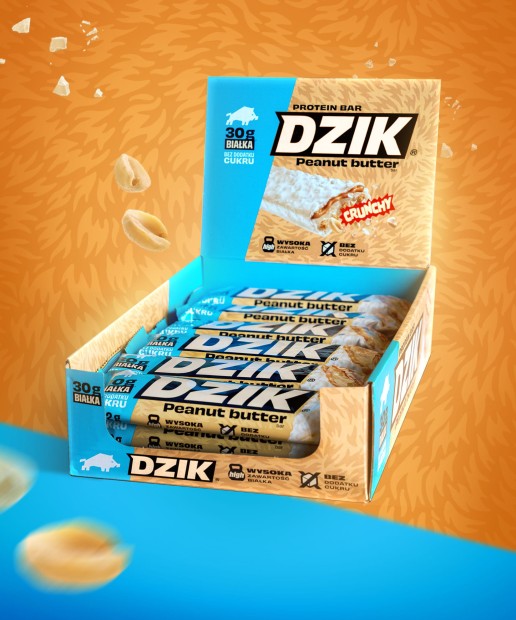 BATON PROTEINOWY PEANUT BUTTER DZIK® - 24 SZT.