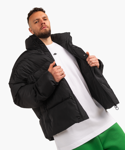 KURTKA OVERSIZE CZARNA DZIK® PRIMALOFT®