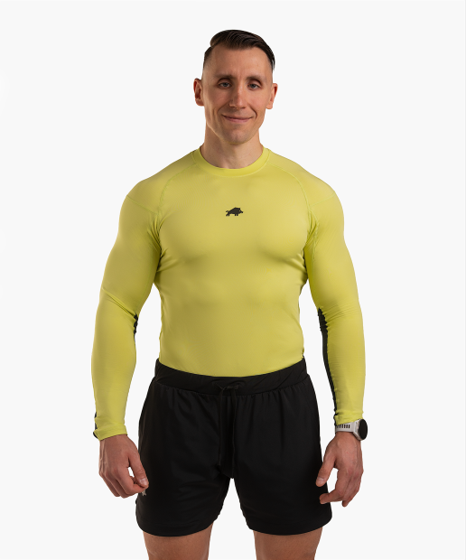 LONGSLEEVE Z PERFORACJĄ SLIM ŻÓŁTY DZIK® 