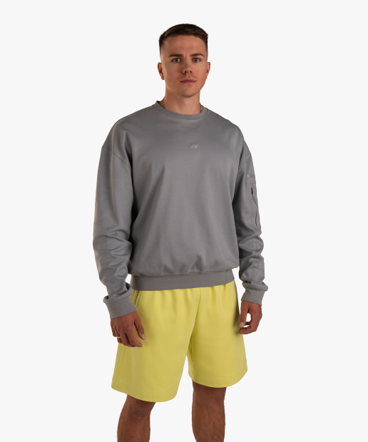 BLUZA CREWNECK OVERSIZE SZARA DZIK® 