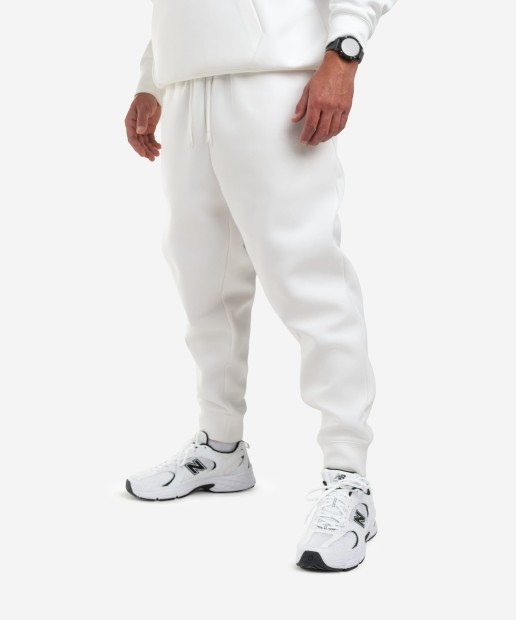 SPODNIE INTERLOCK OVERSIZE BIAŁE DZIK® 