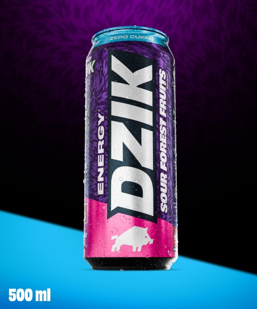 DZIK® ENERGY SOUR FOREST FRUITS 500 ML