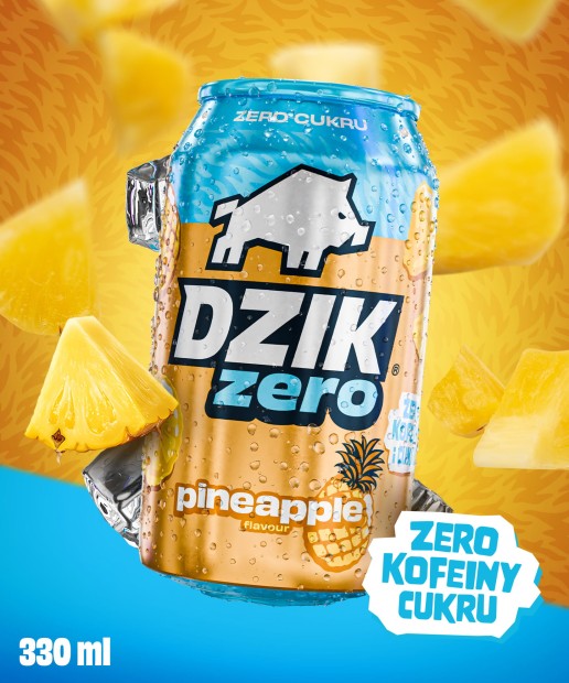  DZIK® ZERO PINEAPPLE 330 ML
