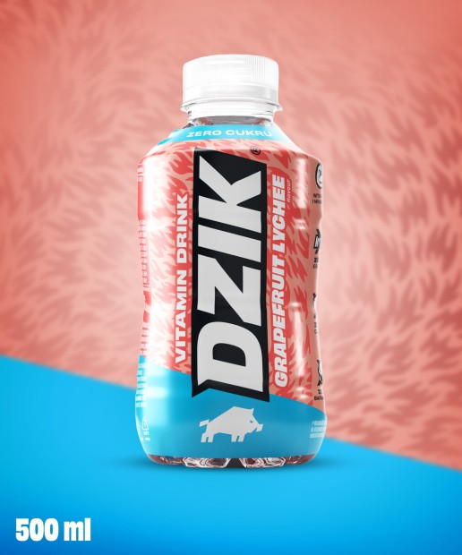 DZIK® VITAMIN DRINK GRAPEFRUIT LYCHEE - 500ML