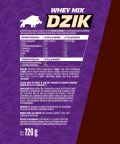 ODŻYWKA BIAŁKOWA CHOCOLATE DZIK® zdjęcie etykiety