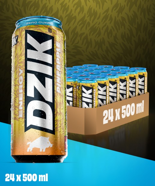 DZIK® ENERGY ANANAS - 500 ML x 24 SZT.