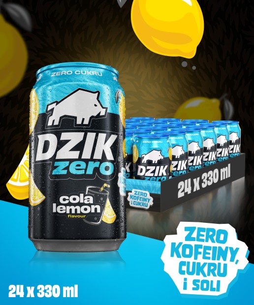DZIK® COLA LEMON 330ML x 24 SZT. 