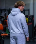 CORE HOODIE REGULAR HEATHER GRAY - zdjecie tyl