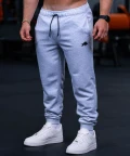 CORE JOGGERS REGULAR HEATHER GRAY - zdjecie front