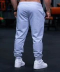 CORE JOGGERS REGULAR HEATHER GRAY - zdjecie tyl