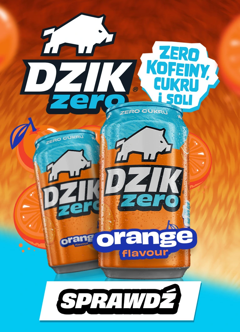 nowe napoje Dzik zero orange