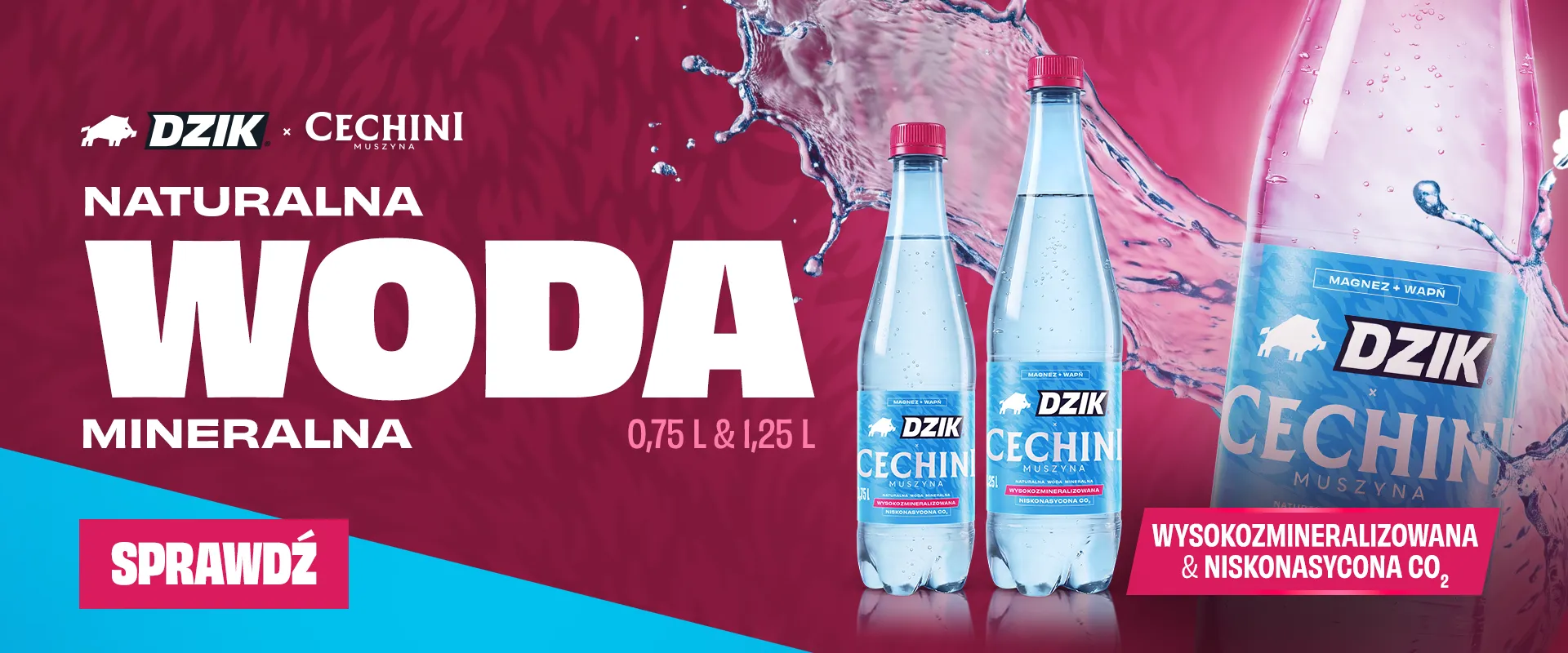 Woda mineralna Wkdzik x Cechini 