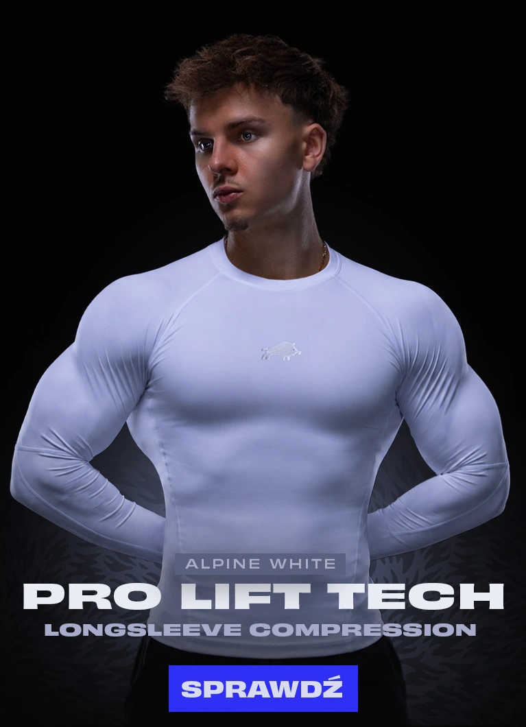 Zdjęcie koszulki Pro lift tech longsleeve alpine white na modelu