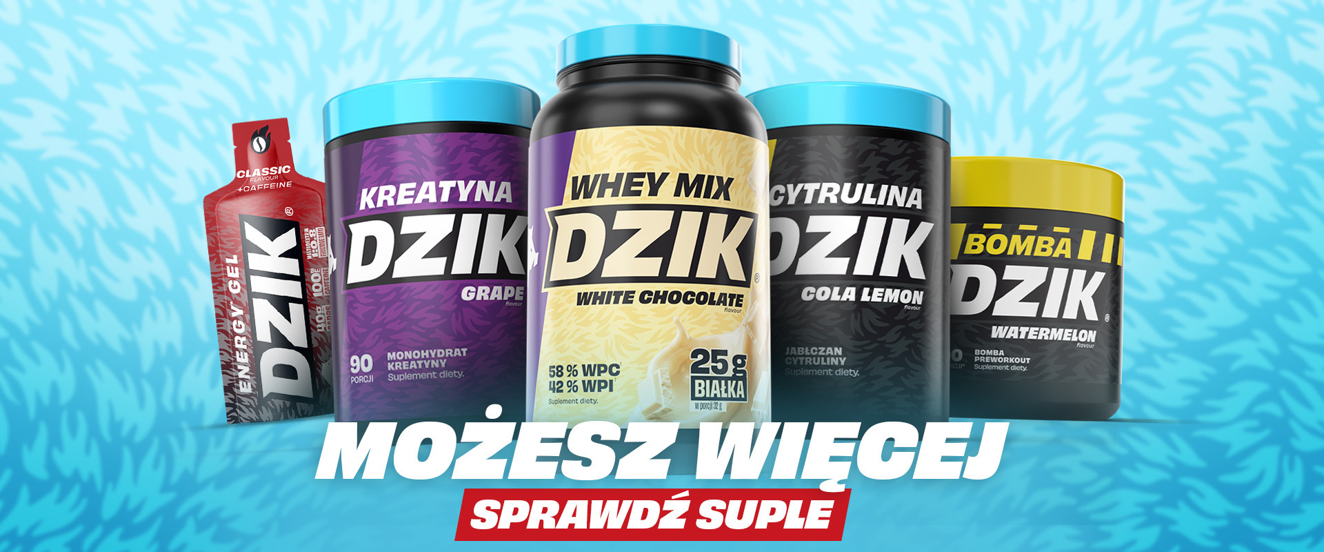 Baner przedstawiający suplementy