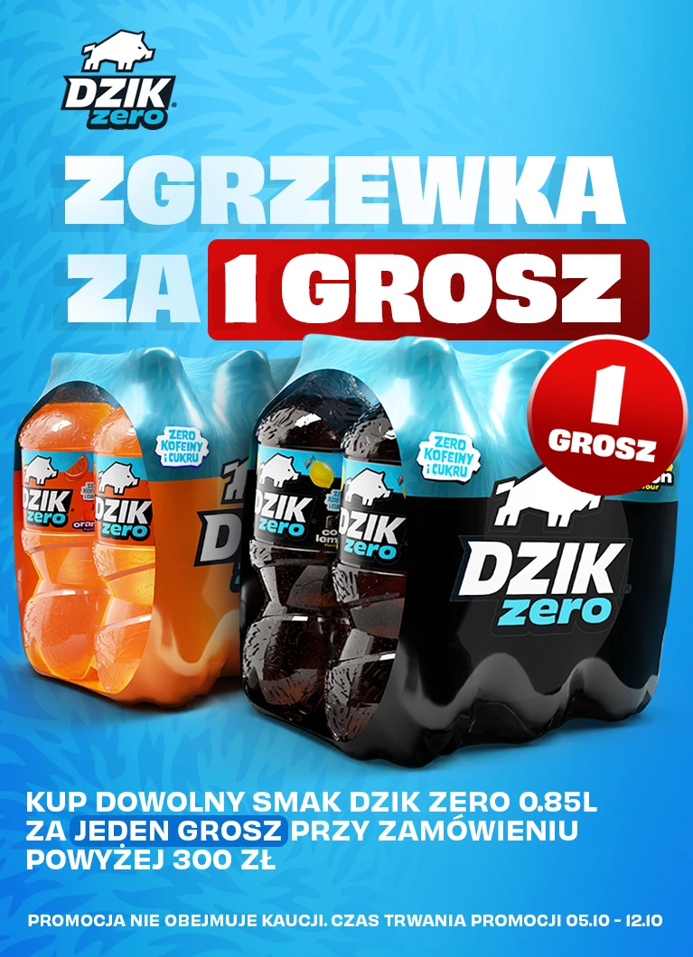 Zgrzewka PET za 1 grosz do zamówień powyżej 300zł.