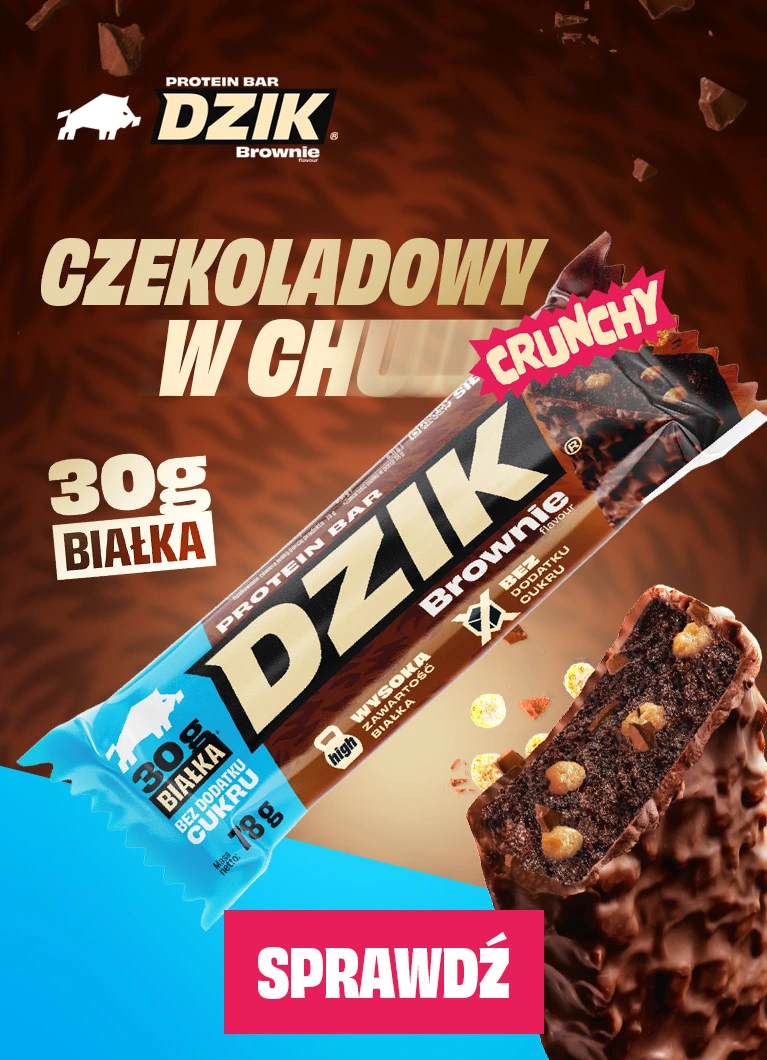 Baton proteinowy brownie