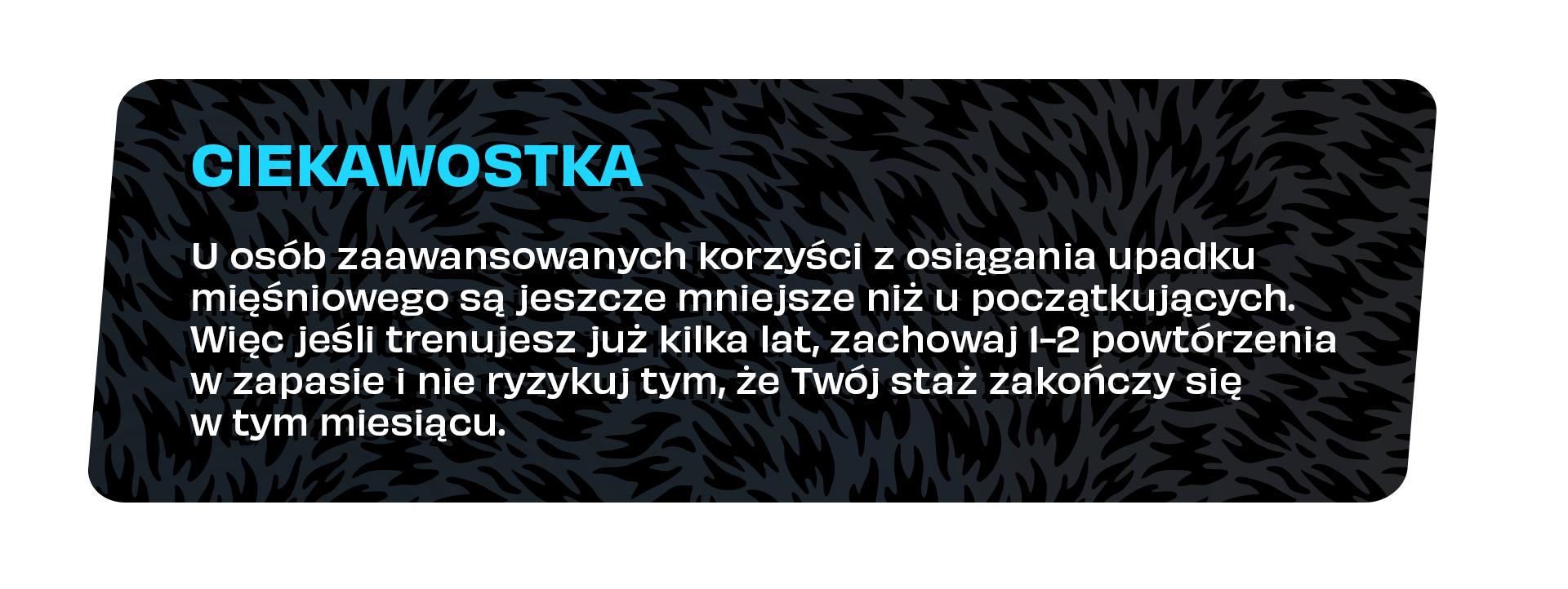 Ciekawostki odnośnie skuteczności upadku mięśniowego u osób zaawansowanych