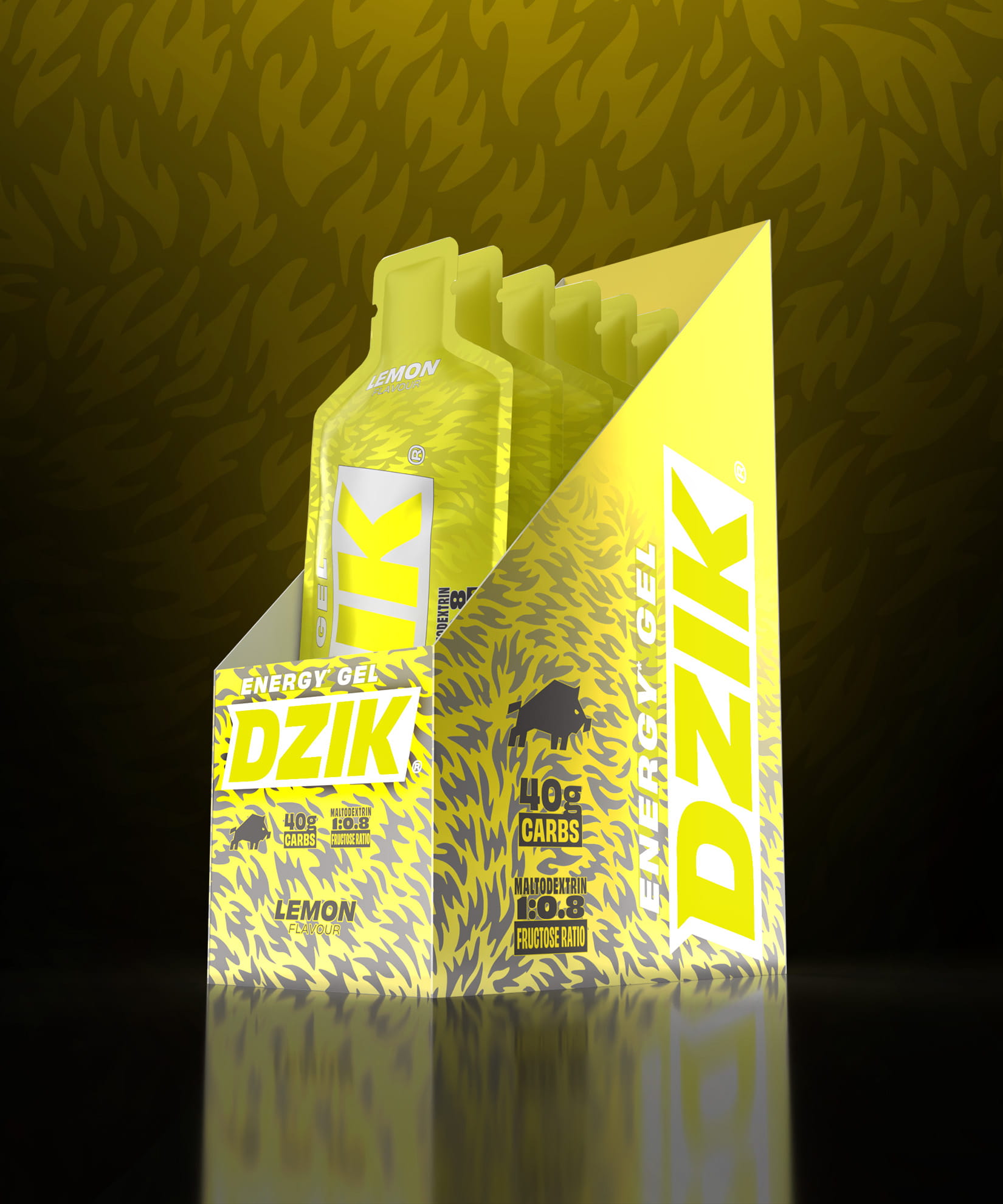 Żel Energetyczny Cytrynowy Lemon DZIK® - 6 sztuk