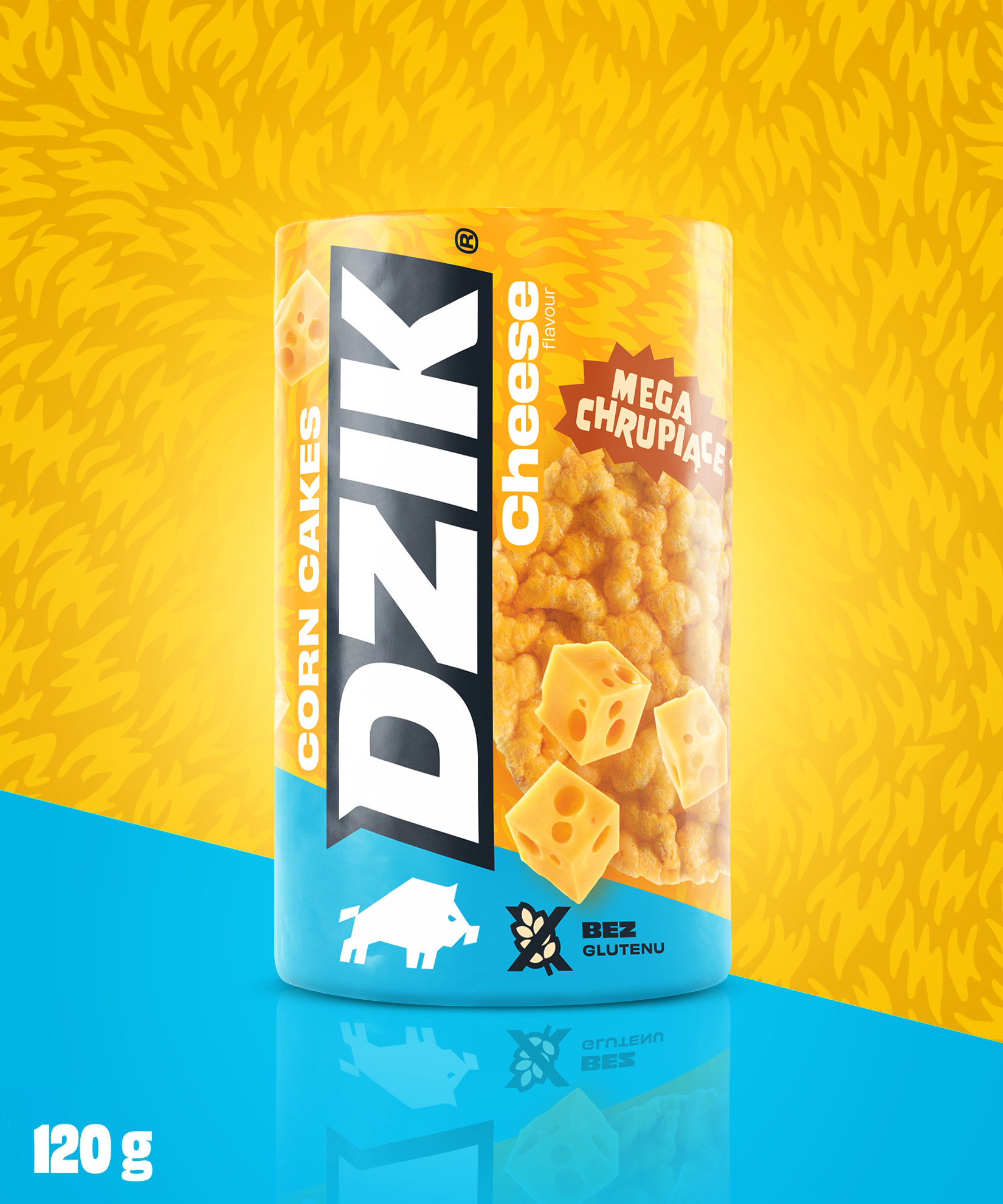 WAFLE KUKURYDZIANE CHEESE O SMAKU SEROWYM DZIK®