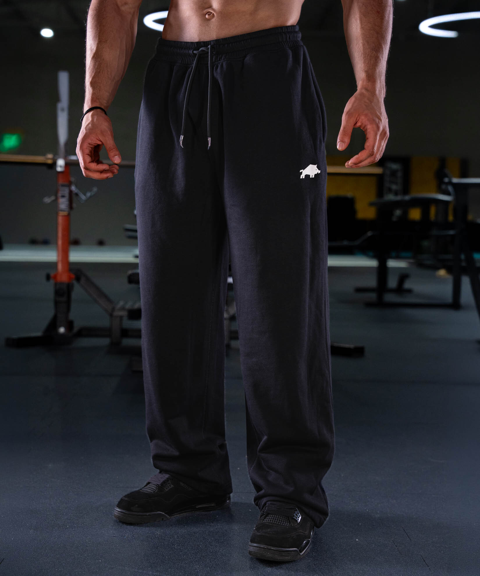 CORE JOGGERS STRAIGHT LEG OVERSIZE BLACK
