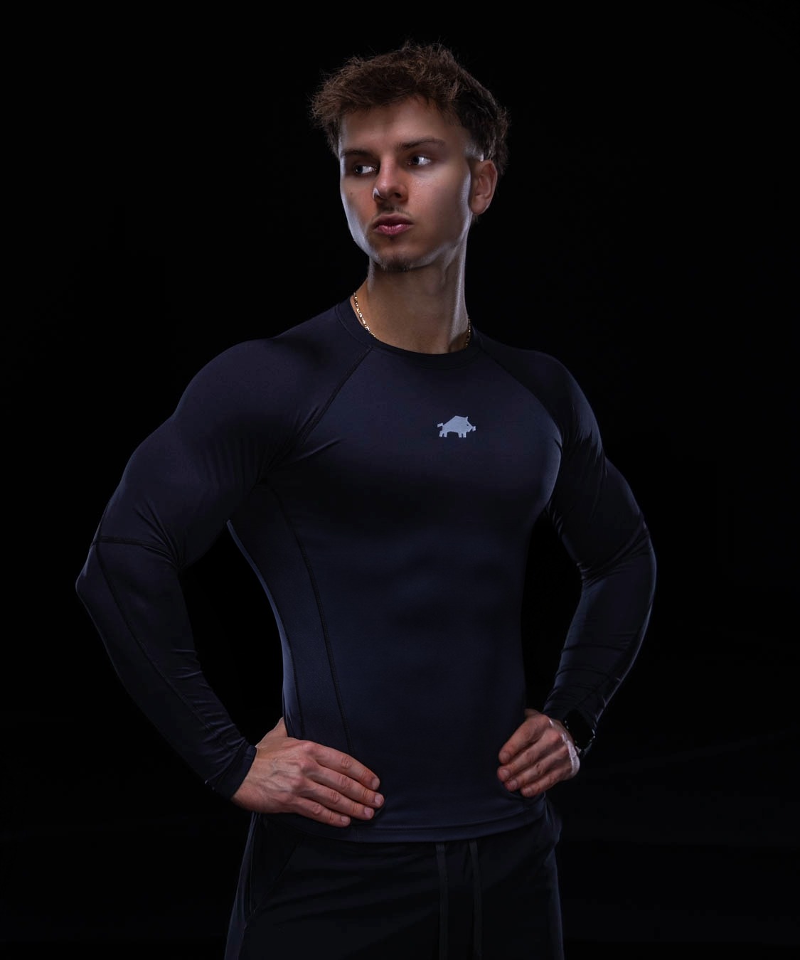 PRO LIFT TECH LONGSLEEVE  COMPRESSION ONYX BLACK